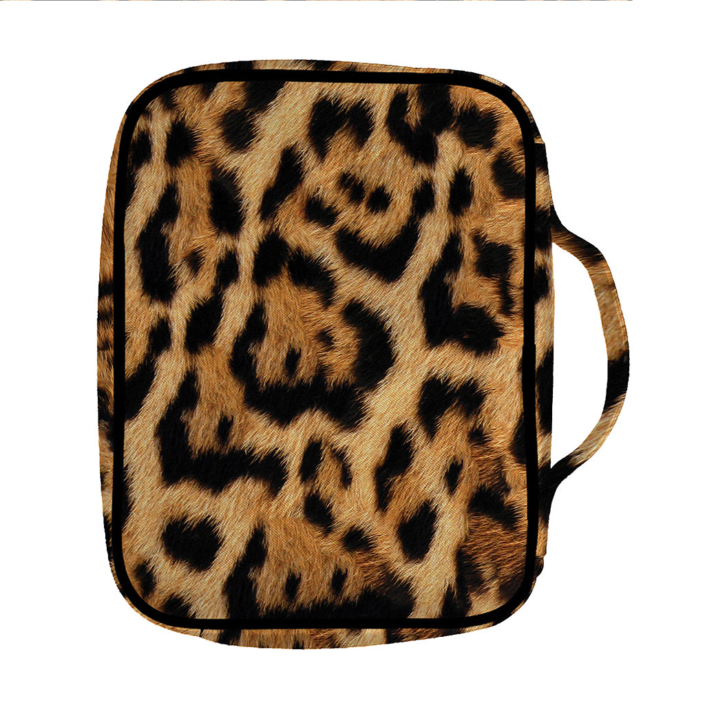 Jaguar Fur Pattern Print Front Pocket Bible Bag
