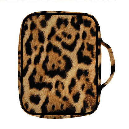 Jaguar Fur Pattern Print Front Pocket Bible Bag