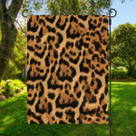 Jaguar Fur Pattern Print Garden Flag