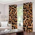 Jaguar Fur Pattern Print Grommet Curtains