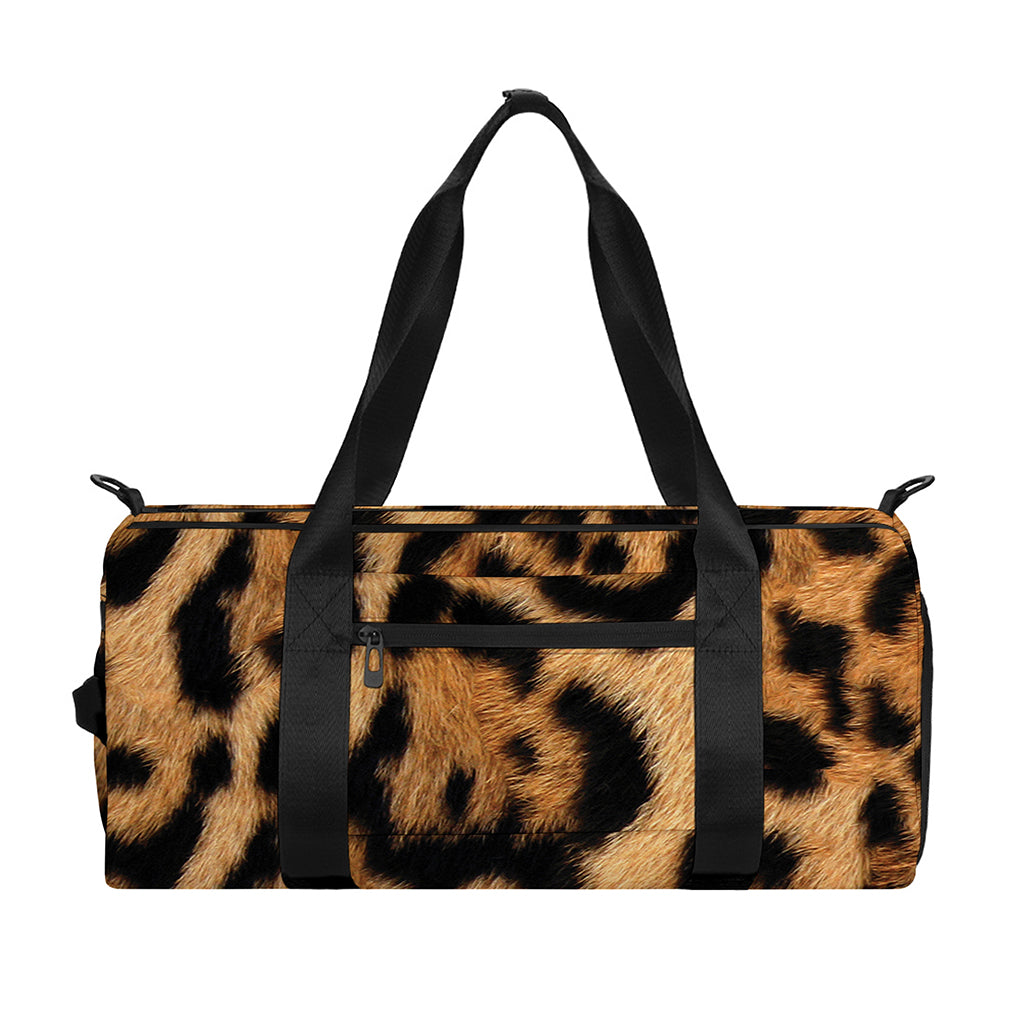 Jaguar Fur Pattern Print Gym Bag