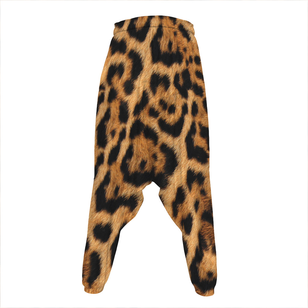 Jaguar Fur Pattern Print Hammer Pants