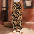 Jaguar Fur Pattern Print Harem Pants