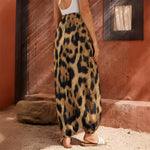 Jaguar Fur Pattern Print Harem Pants