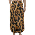 Jaguar Fur Pattern Print Lantern Pants