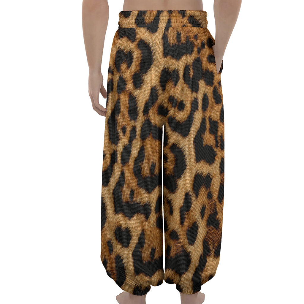 Jaguar Fur Pattern Print Lantern Pants