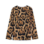 Jaguar Fur Pattern Print Long Sleeve Short Coat