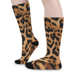 Jaguar Fur Pattern Print Long Socks