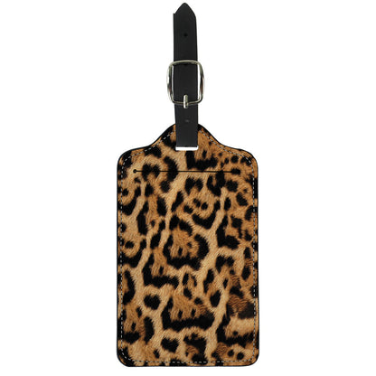 Jaguar Fur Pattern Print Luggage Tag