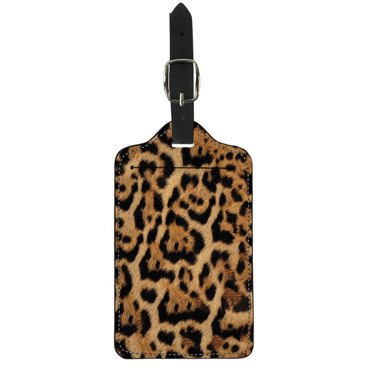 Jaguar Fur Pattern Print Luggage Tag