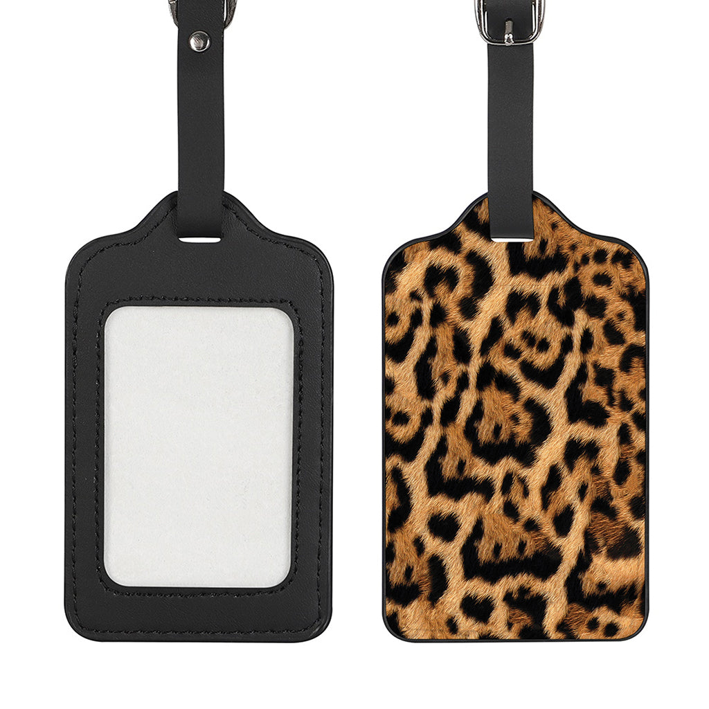 Jaguar Fur Pattern Print Luggage Tag