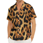 Jaguar Fur Pattern Print Men's Deep V-Neck Shirt