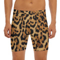 Jaguar Fur Pattern Print Men's Long Boxer Briefs