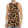 Jaguar Fur Pattern Print Men's Muscle Tank Top