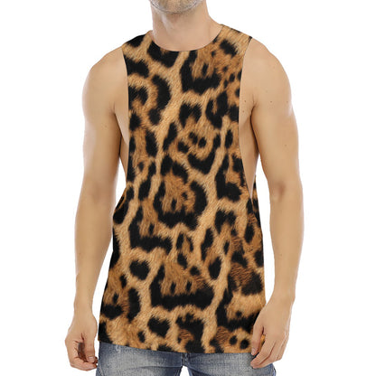 Jaguar Fur Pattern Print Men's Muscle Tank Top