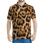 Jaguar Fur Pattern Print Men's Polo Shirt