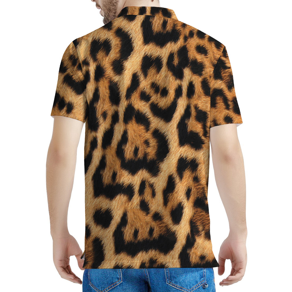 Jaguar Fur Pattern Print Men's Polo Shirt