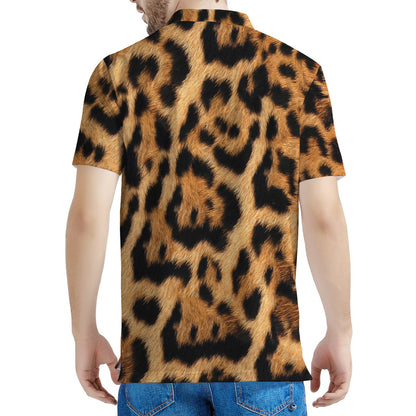 Jaguar Fur Pattern Print Men's Polo Shirt