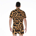 Jaguar Fur Pattern Print Men's Rompers