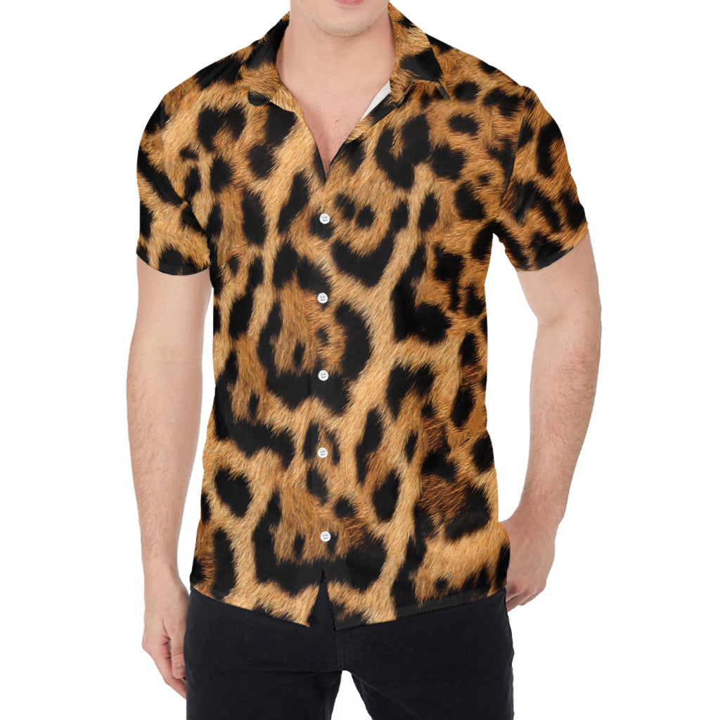 Jaguar Fur Pattern Print Men's Shirt