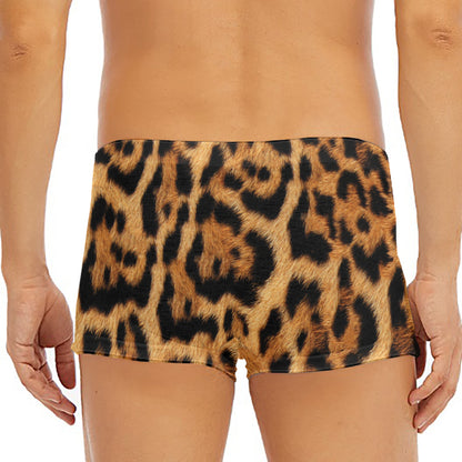 Jaguar Fur Pattern Print Men's Short Boxer Briefs