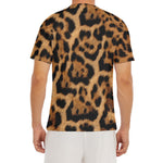Jaguar Fur Pattern Print Men's Short Sleeve Rash Guard