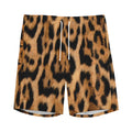 Jaguar Fur Pattern Print Men's Athletic Shorts