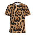 Jaguar Fur Pattern Print Men's Athletic T-Shirt