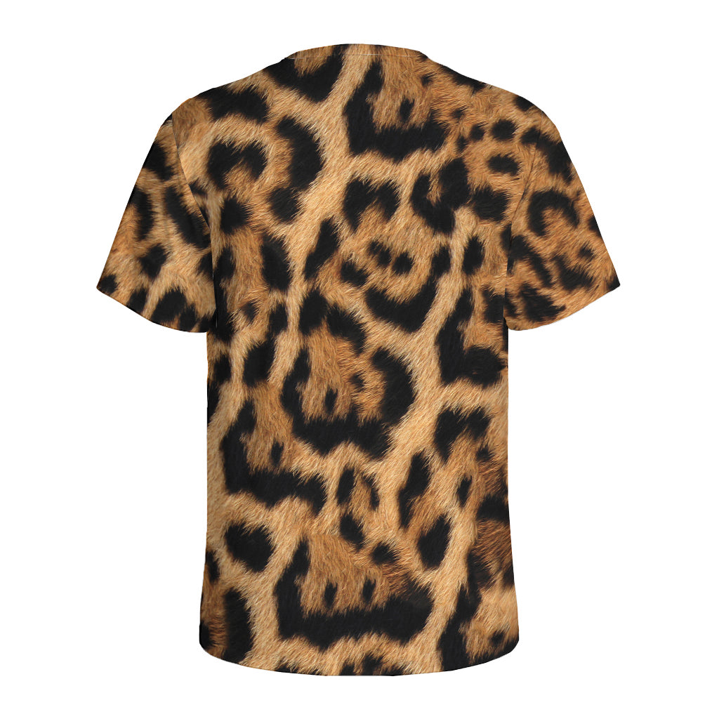 Jaguar Fur Pattern Print Men's Sports T-Shirt