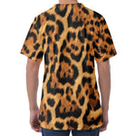 Jaguar Fur Pattern Print Men's Velvet T-Shirt