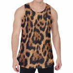Jaguar Fur Pattern Print Men's Velvet Tank Top