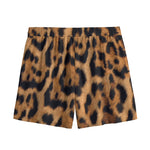 Jaguar Fur Pattern Print Mesh Shorts