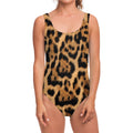 Jaguar Fur Pattern Print One Piece Swimsuit