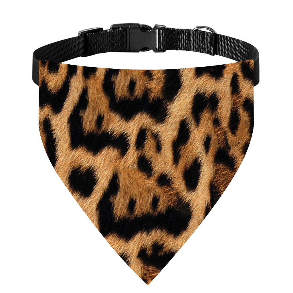 Jaguar Fur Pattern Print Over The Collar Dog Bandana