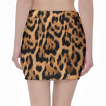 Jaguar Fur Pattern Print Pencil Mini Skirt