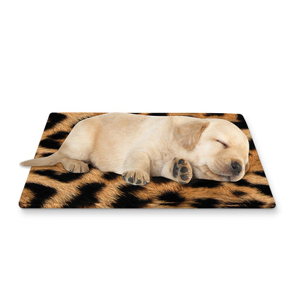 Jaguar Fur Pattern Print Pet Cooling Mat Cover
