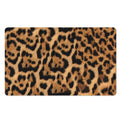 Jaguar Fur Pattern Print Polyester Doormat