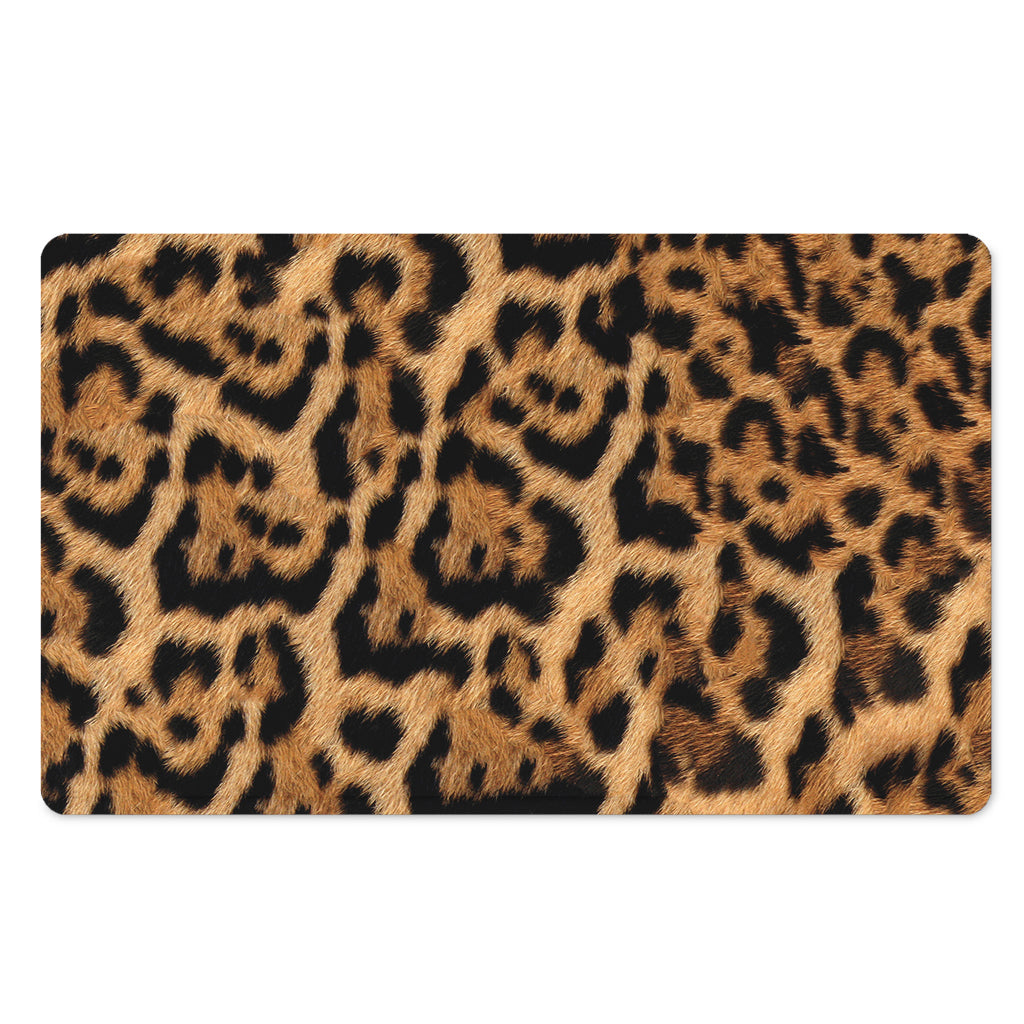 Jaguar Fur Pattern Print Polyester Doormat