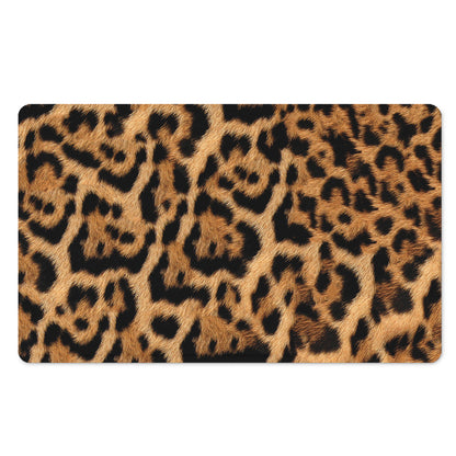 Jaguar Fur Pattern Print Polyester Doormat
