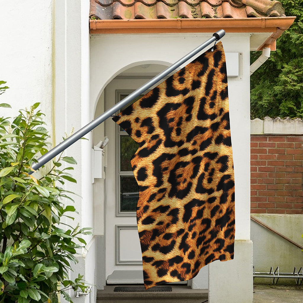 Jaguar Fur Pattern Print Polyester Flag