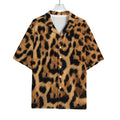 Jaguar Fur Pattern Print Rayon Hawaiian Shirt