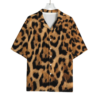 Jaguar Fur Pattern Print Rayon Hawaiian Shirt