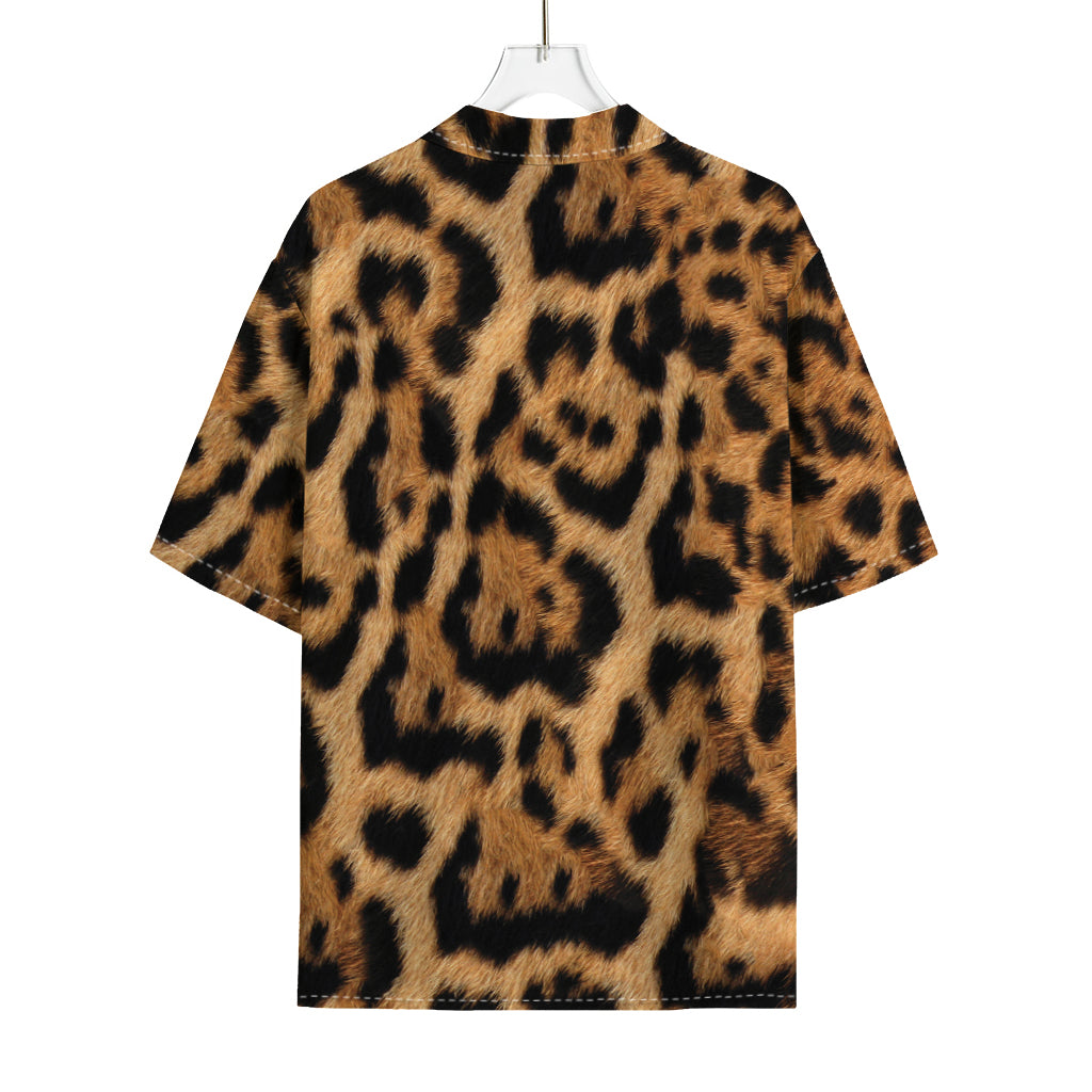 Jaguar Fur Pattern Print Rayon Hawaiian Shirt