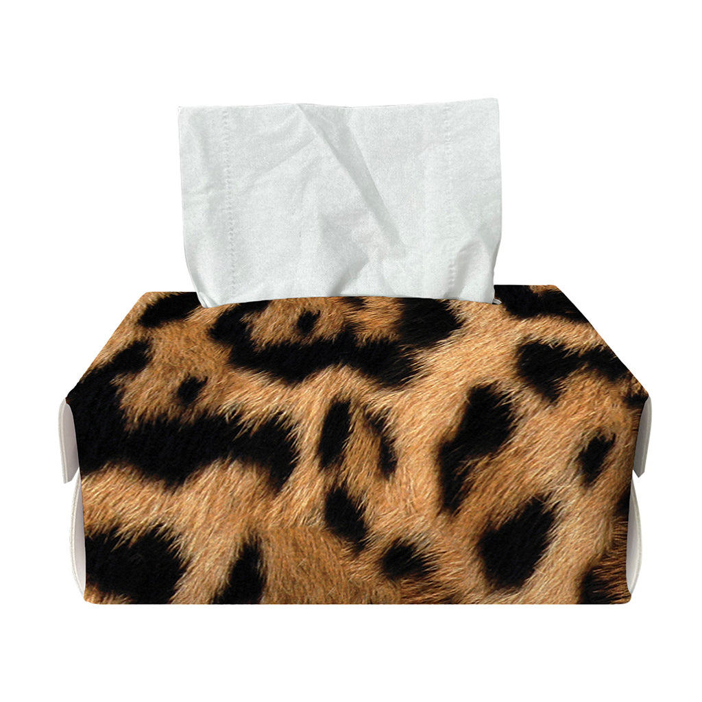 Jaguar Fur Pattern Print Rectangle Tissue Box Cover