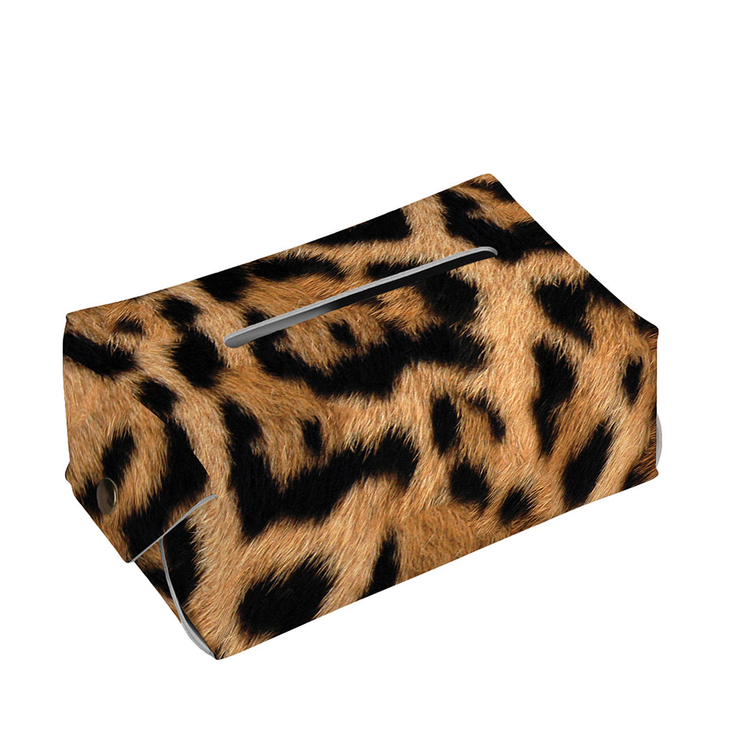Jaguar Fur Pattern Print Rectangle Tissue Box Cover