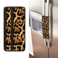 Jaguar Fur Pattern Print Refrigerator Handle Covers