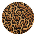 Jaguar Fur Pattern Print Round Blanket