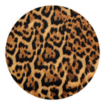 Jaguar Fur Pattern Print Round Blanket