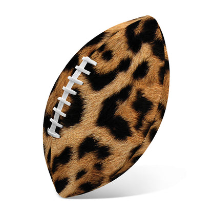Jaguar Fur Pattern Print Rugby Ball