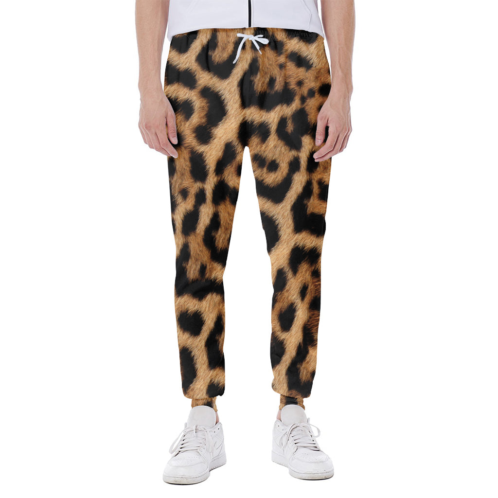 Jaguar Fur Pattern Print Scuba Joggers